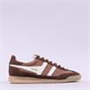 Gola Firefly Retro T Toe Nylon Trainer - Otter Brown White